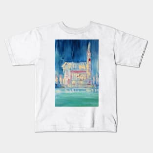 CHURCH UNDER THE RAIN Kids T-Shirt